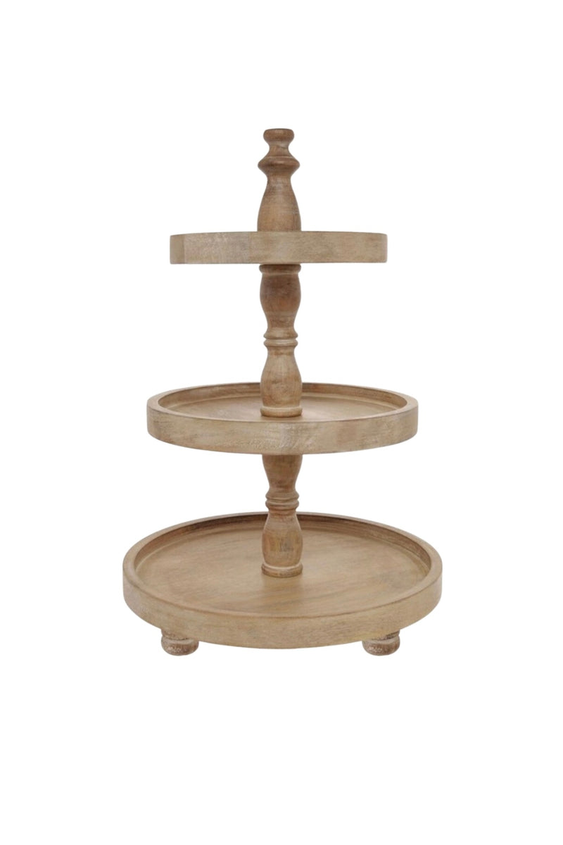 Cake / Dessert 3- Tier Stand in White Ash