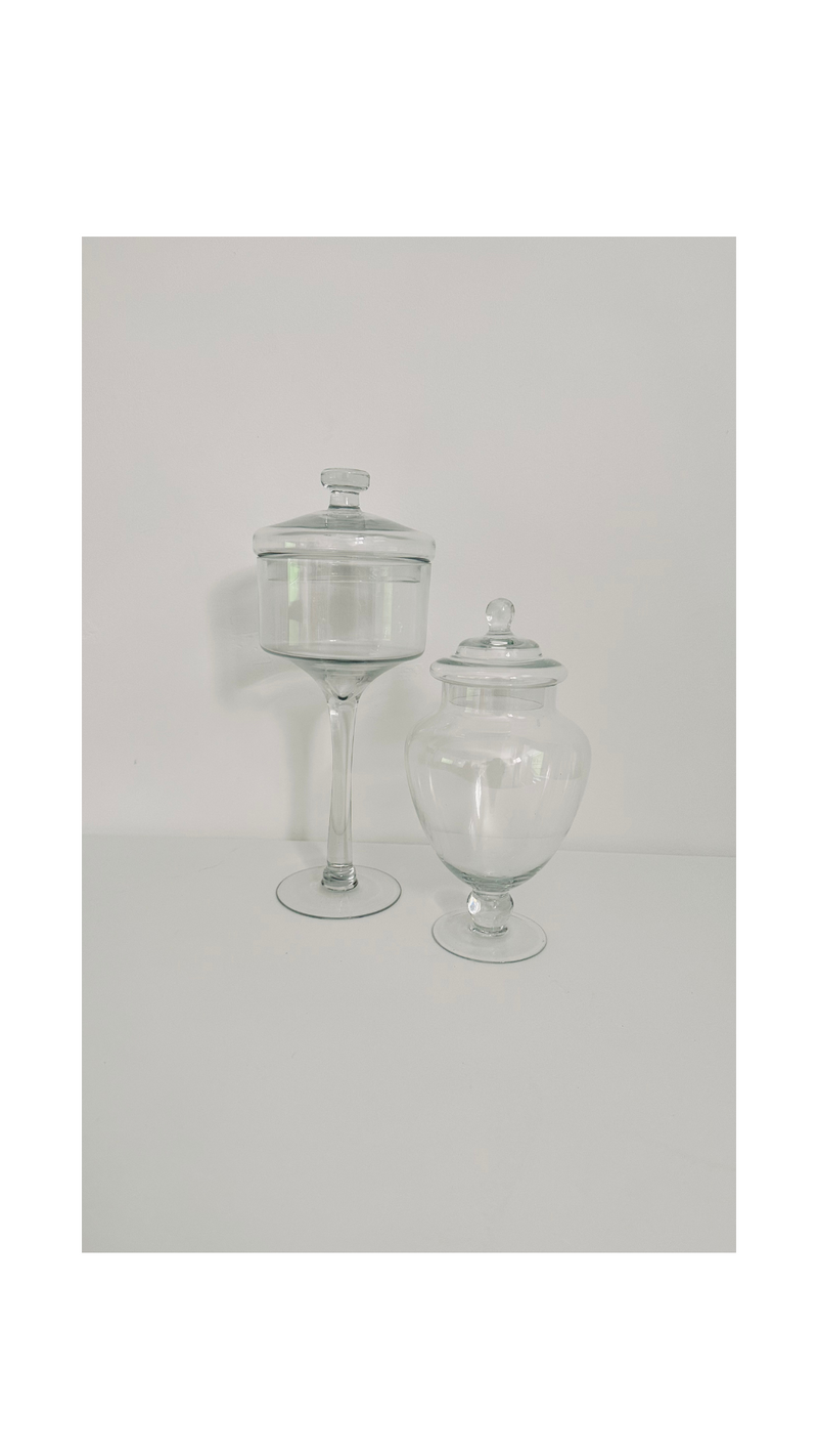 Apothecary Jars / Lolly Jars - Set of 2