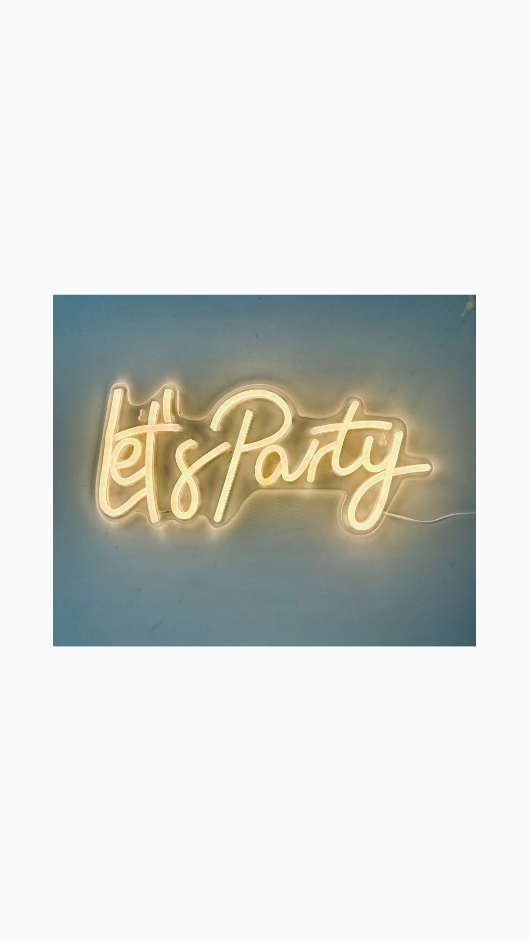 Event Signage Neon - Let's Party