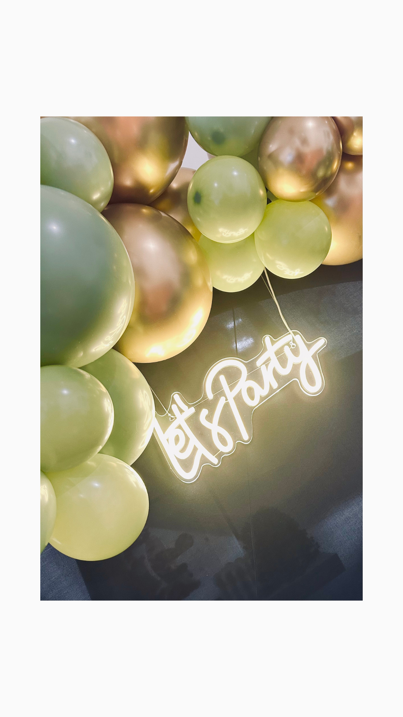 Event Signage Neon - Let's Party