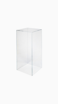 Pedestal Plinth Clear Acrylic Medium