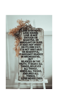 Event Signage -  Love Never Fails Wall art