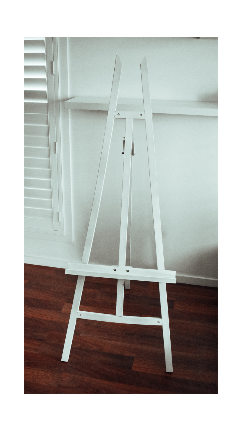 Easel - White Display Frame